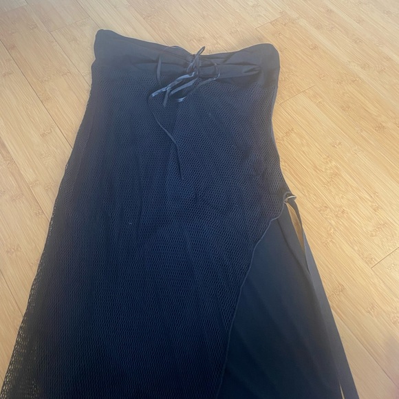 90s vintage Garage Strapless Black dress - Picture 4 of 6